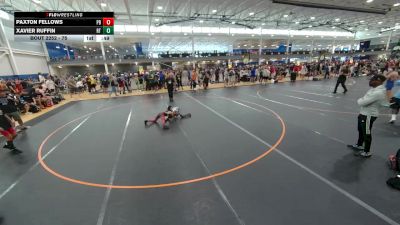 75 lbs Cons. Round 4 - Xavier Ruffin, Ruffin Trained vs Paxton Fellows, Unattached