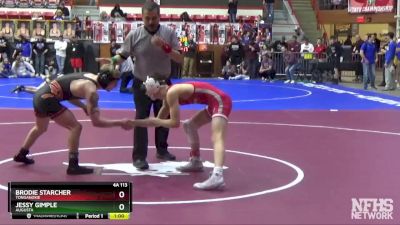 4A 113 lbs Cons. Round 1 - Brodie Starcher, Tonganoxie vs Jessy Gimple, Augusta