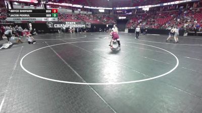 215 lbs Cons. Quarters - Bryce Shepard, Menomonie vs Jacob Pekrul, Hartford Union