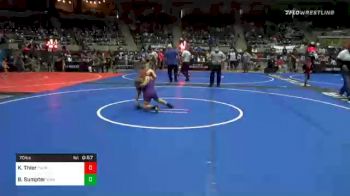 70 lbs Prelims - Kohen Thier, Thorn Trained vs Bronc Sumpter, Vian Youth Wrestling
