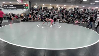 110 lbs Cons. Round 3 - Wyatt Strick, CSTC vs Clint Thompson, The Hideout