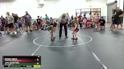 44 lbs Round 1 (4 Team) - Vito Dimatteo, Killa Bees vs Ryker Girch, Warhawks Wrestling