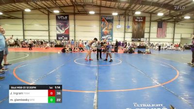 182 lbs Rr Rnd 1 - Joshua Ingram, Team Takedown vs Max Glambosky, Sprig Gardner Wrestling Club