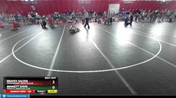 74 lbs Quarterfinal - Bennett Davis, Pinnacle Wrestling Club vs Braydy Salter, CrassTrained: Weigh In Club