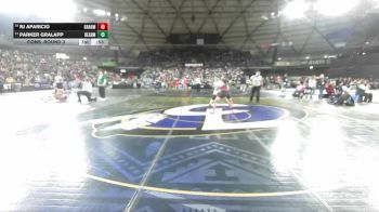 Boys 1B/2B 144 Cons. Round 3 - Parker Gralapp, Reardan vs RJ Aparicio, Granger