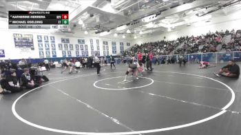 170 lbs Champ. Round 1 - Michael Uselding, El Toro vs Katherine Herrera, La Habra