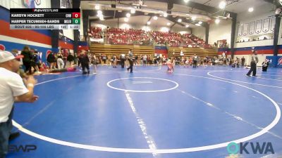 95-105 lbs Rr Rnd 2 - Karsyn Hockett, Caney Valley Wrestling vs Harper Tecumseh-Sands, Mojo Grappling Academy