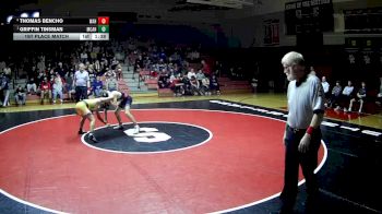 139 lbs 1st Place Match - Griffin Tinsman, Marion Center Area Hs vs Thomas Bencho, West Allegheny Hs