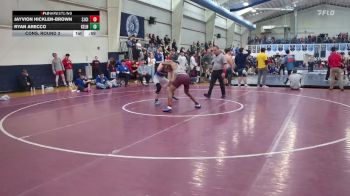 132 lbs Cons. Round 3 - Jayvion Hicklen-Brown, SJCI vs Ryan Arecco, Kellenberg