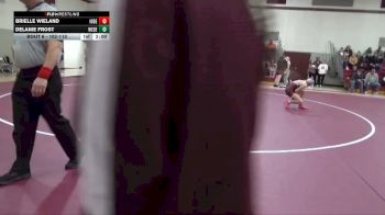 102-110 lbs 1st Place Match - Brielle Wieland, Independence Girls vs Delanie Frost, West Delaware Girls