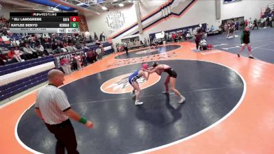 120 lbs Cons. Round 3 - Eli Landgrebe, Batavia vs Kaylee Benyo, Sterling (Newman Central Catholic)