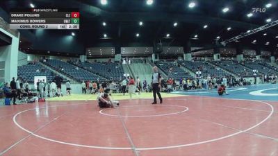133 lbs Cons. Round 2 - Drake Pollins, Cleary University vs Maximus Bowers, Unattached