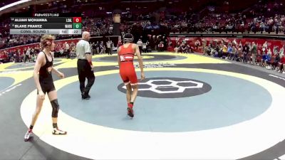 D1-120 lbs Cons. Round 1 - Alijah Mohanna, La Salle vs Blake Frantz, Wadsworth