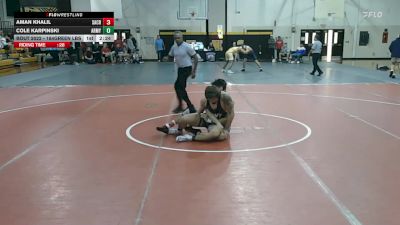 184Green lbs Rr Rnd 2 - Aman Khalil, Sacred Heart vs Cole Karpinski, Army West Point