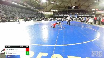 2A 106 lbs Quarterfinal - Daniel Herrera, Washington vs Lucas Horner, Shadle Park