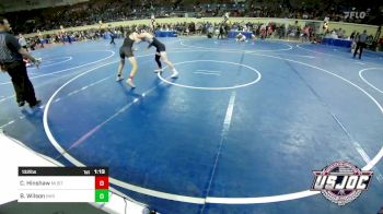 132 lbs Quarterfinal - Cade Hinshaw, Mustang vs Bode Wilson, Blanchard High School