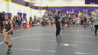 70/75 Round 1 - Jayliannes Hardguittini, Mighty Warriors Wrestling Acad vs Roxanna Hannah, KC Elite Training Center