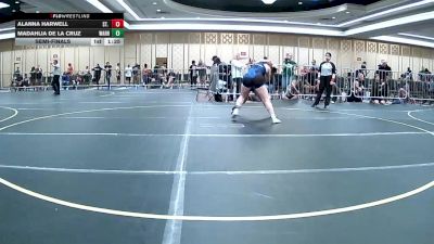 136 lbs Semifinal - Alanna Harwell, St. Marys vs Madahlia De La Cruz, Warriors WC