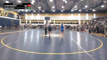 148 lbs Quarterfinal - Jayden Wiltrout, Connellsville vs Elaina Ashby, Trinity