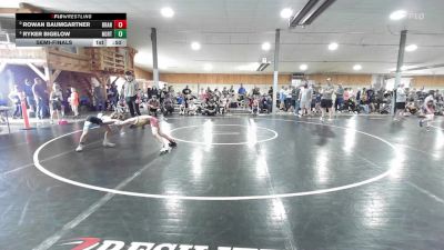 66 lbs Semifinal - Rowan Baumgartner, Branchville vs Ryker Bigelow, North Hampton