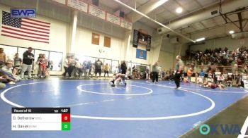 80 lbs Round Of 16 - Dylan Detherow, Collinsville Cardinal Youth Wrestling vs Hayes Daniel, Honey Badgers Wrestling Club