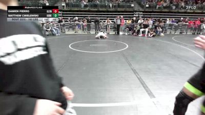 160 lbs Semifinal - Damien Pierro, Olympic vs Matthew Cmielewski, Howell