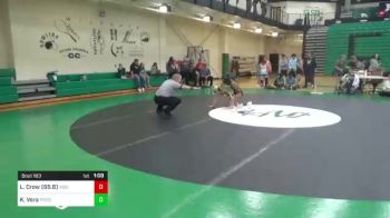 75 lbs Rr Rnd 5 - Lindley Crow (65.8), Kodiak Attack Wrestling Club vs Kaylee Vera, Prodigy