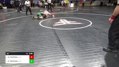 90 lbs Round Of 64 - Abel Stoffella, Canon McMillan vs Eli McElwee, Albert Gallatin