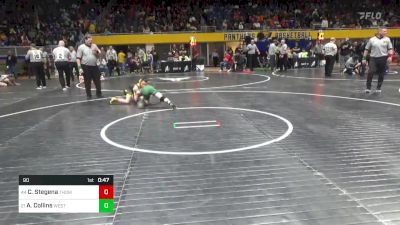 90 lbs Round Of 64 - Chase Stegena, Thomas Jefferson vs Alex Collins, West Greene