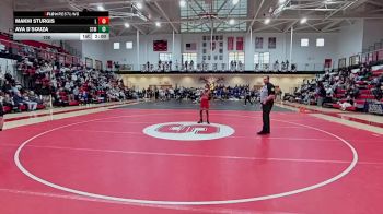 120 lbs Semifinals (8 Team) - Makhi Sturgis, Laurel H S vs Ava D`Souza, Saint Mark`s