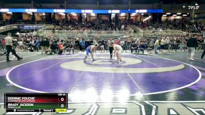 138 1A 5th Place Match - Brady Jackson, Wakulla Hs vs DOMINIC FOUCHE`, Clearwater Cen Catholic