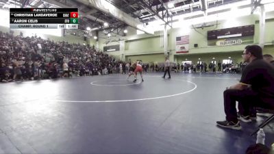 175 lbs Champ. Round 1 - Aaron Celis, SAN FERNANDO vs Christian Landaverde, CHATSWORTH