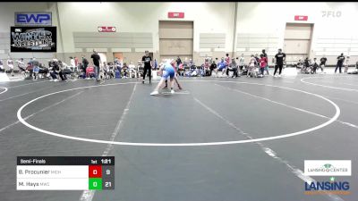 135 lbs Semifinal - Brody Procunier, Michigan Premier WC - (B) vs Mikael Hays, MWC Wrestling Academy