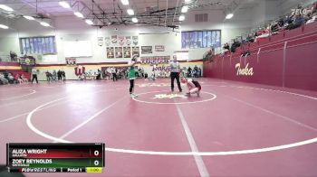 120 lbs 7th Place Match - Zoey Reynolds, SMITHVILLE vs Aliza Wright, GALLATIN