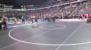 215-2A 5th Place Match - Keegan Martin, Swink vs Adam Zapien, Ellicott High School