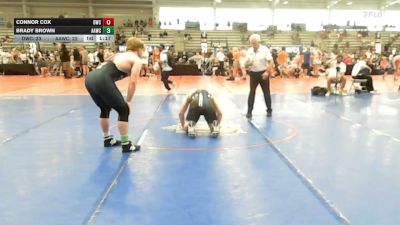 182 lbs Round Of 64 - Connor Cox, Doughboy Black - HSB vs Brady Brown, All American Wrestling Club - HSB