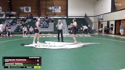 184 lbs Quarterfinal - Chandler Thompson, Snow vs Anthony Thomas, Umpqua Community College