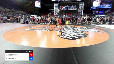 165 lbs Rnd Of 128 - Damiano Cappellini, WI vs Tony Passetti, HI