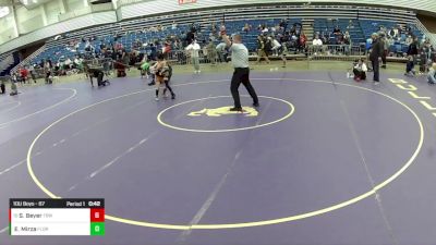 10U Boys - 67 lbs Cons. Round 5 - Samson Beyer, The Best Wrestler vs Eesa Mirza, Florida