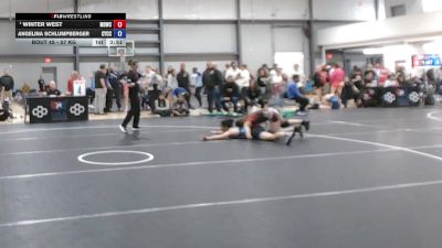 57 kg Quarters - Winter West, Mat Demon Wrestling Club vs Angelina Schlumpberger, Community Youth Center - Concord Campus Wrestling