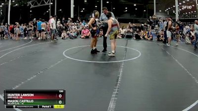 130 lbs Semis (4 Team) - Mason Castillo, Killer Elite vs Hunter Lawson, Ohio Gold