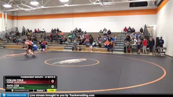 JV Boys-8 lbs Round 4 - Collin Cole, Prairie, Cedar Rapids vs Tate Cox, Clear Creek-Amana