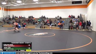 JV Boys-8 lbs Round 4 - Collin Cole, Prairie, Cedar Rapids vs Tate Cox, Clear Creek-Amana