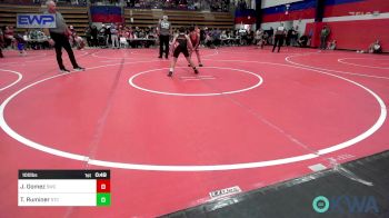 100 lbs Semifinal - Jacob Gomez, Salina Wrestling Club vs Tayson Ruminer, Sallisaw Takedown Club