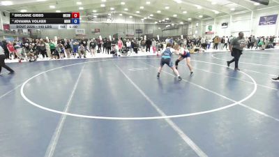 145 lbs Quarters - Breanne Gibbs, Moberly Kids Club Wrestling vs Jovanna Volker, Minnesota