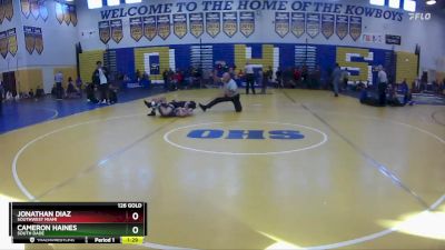 126 Gold Round 1 - Jonathan Diaz, Southwest Miami vs Cameron Haines, South Dade