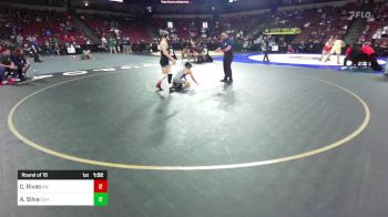 113 lbs Round Of 16 - Caleb Rivas, Golden West (CS) vs Aaron Silva, Calvary Chapel Sa (SS)