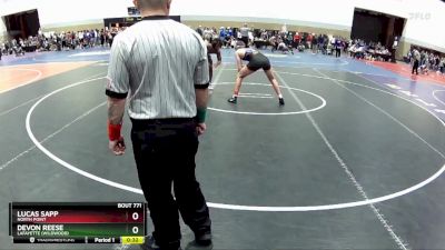 150 lbs Cons. Round 2 - Lucas Sapp, North Point vs Devon Reese, Lafayette (Wildwood)