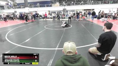 93 lbs Cons. Semi - Bryce Wells, Grizzly Wrestling Club vs Spencer Foutz, Hickory Wrestling Club