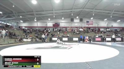 184 lbs Quarterfinal - Brady Schuh, UW-Parkside vs Darion Johnson, McKendree